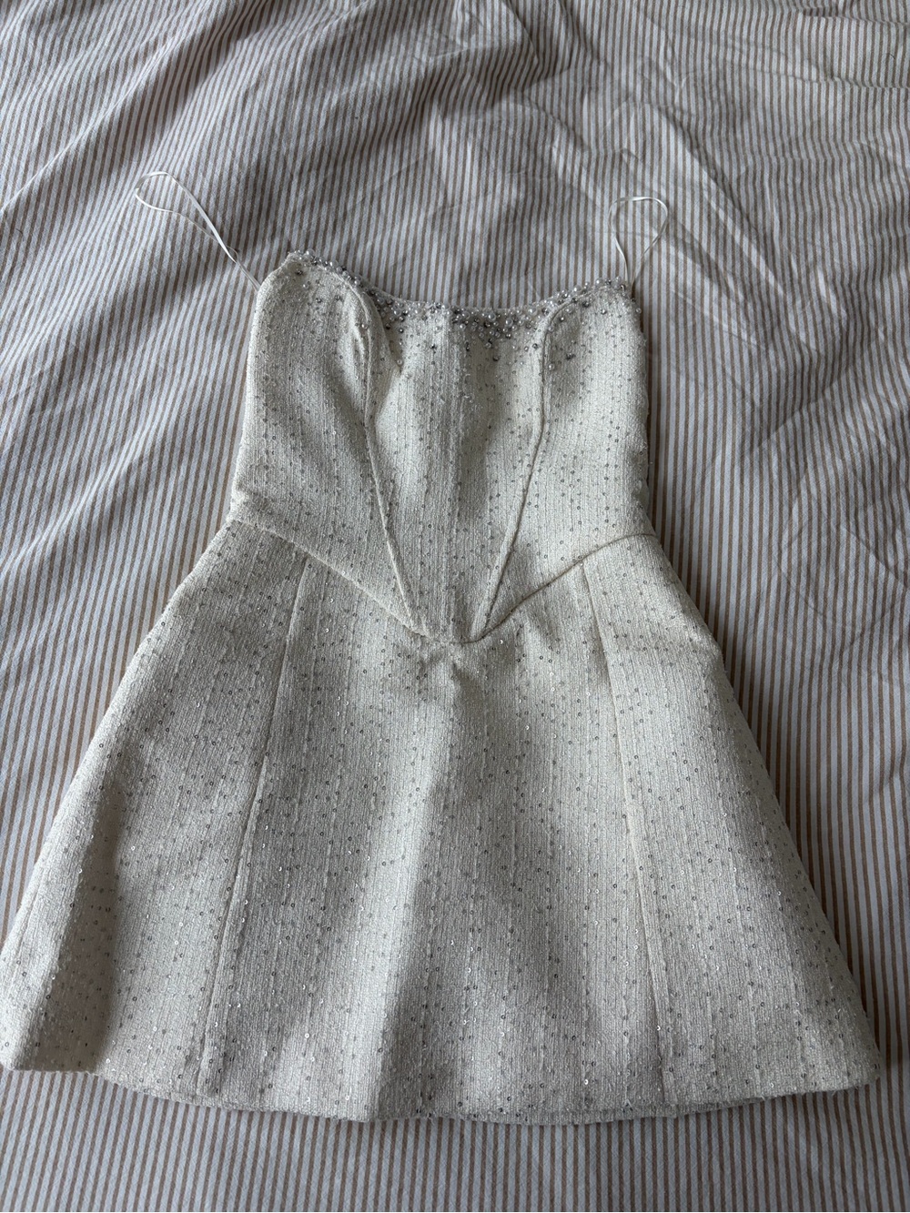 Meshki Lorrie Tweed Corset Mini Dress